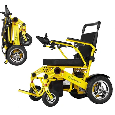 Range 24 Mile Extended Seat Folding Electric Wheelchair